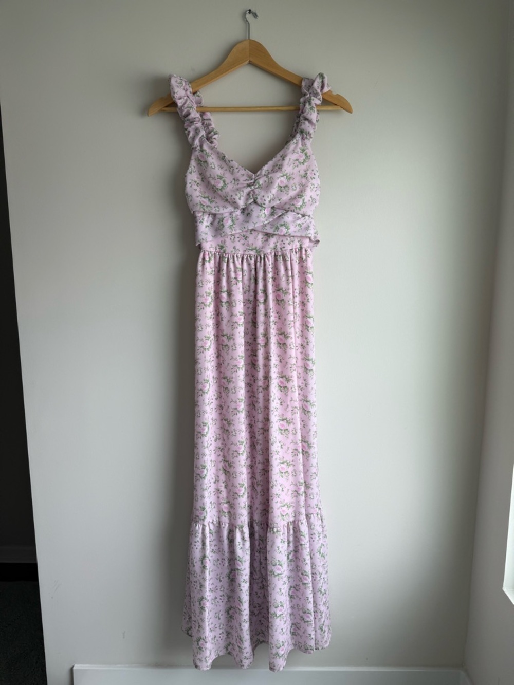Altar’d State Pink Floral Midi Dress Cottagecore XS